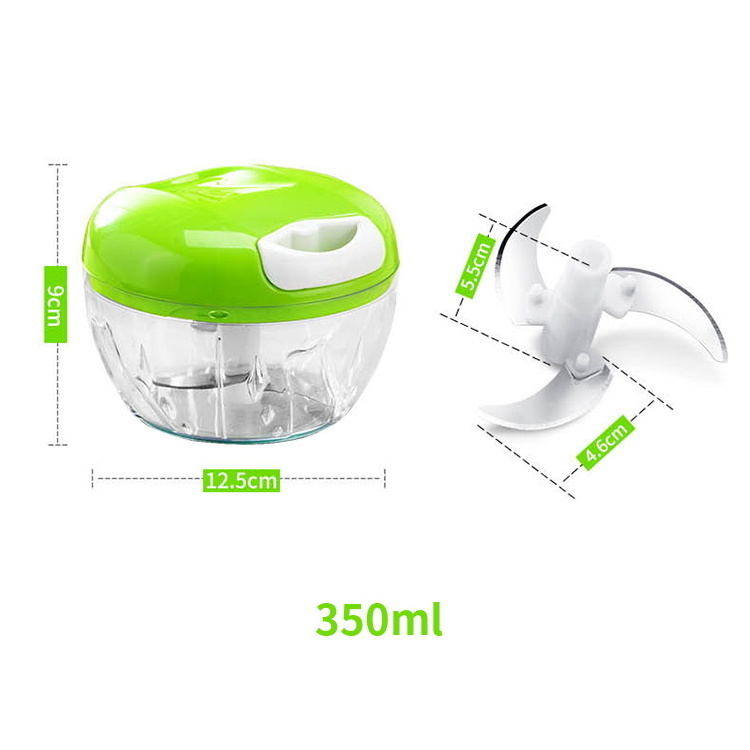 Magic Kitchen Manual Onion Rotate Blades Multi Vegetable Meat Chip Shredder Spiral Cutter Chopper