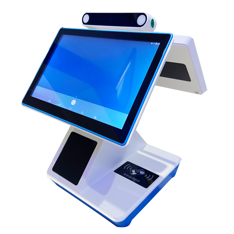 11.6 Inch Dual Touch Screen Kiosk Portable Capacitive Digital All In One Display Payment Terminal Cash Register for Supermarket