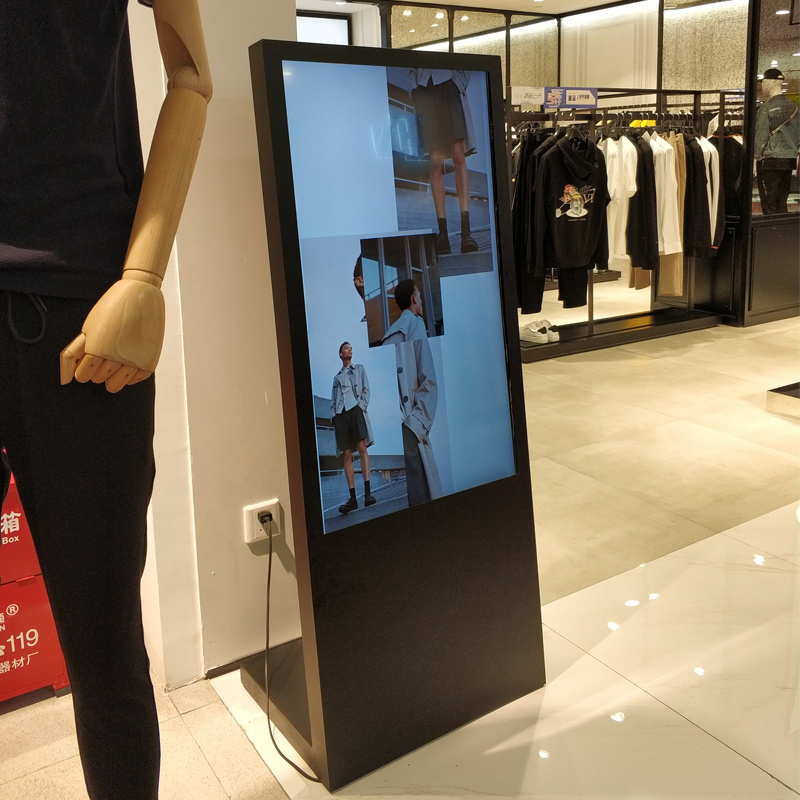 43 Inch 4K floor standing player advertising interactive digital signage touch screen kiosk display for advertisement