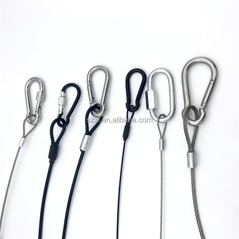 Oem Best Quality Wire Cable Lifting Sling With Hooks End Parts For Safety wire rope sling