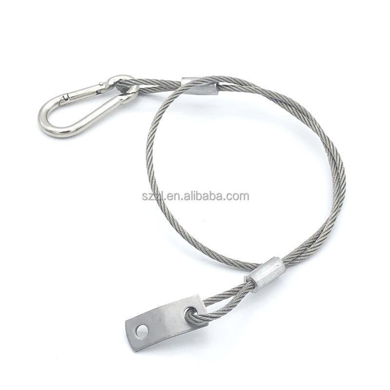 Oem Best Quality Wire Cable Lifting Sling With Hooks End Parts For Safety wire rope sling