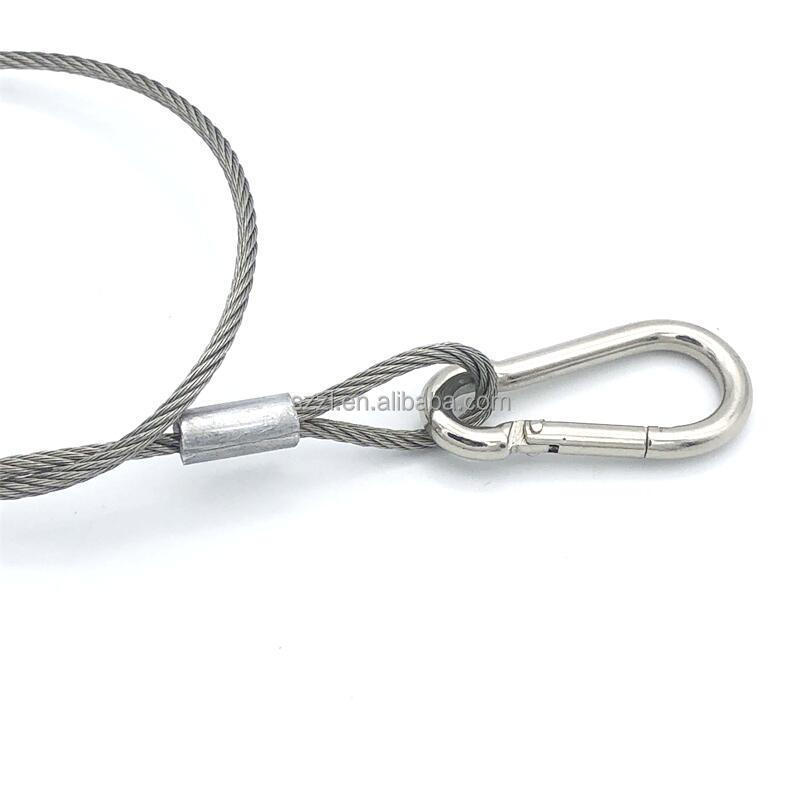 Oem Best Quality Wire Cable Lifting Sling With Hooks End Parts For Safety wire rope sling