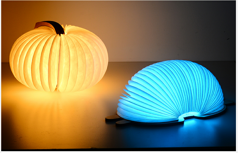 Creative Gift Book Shaped Halloween Pumpkin Light, Best LED Desk Lamp for Kids Children Friends