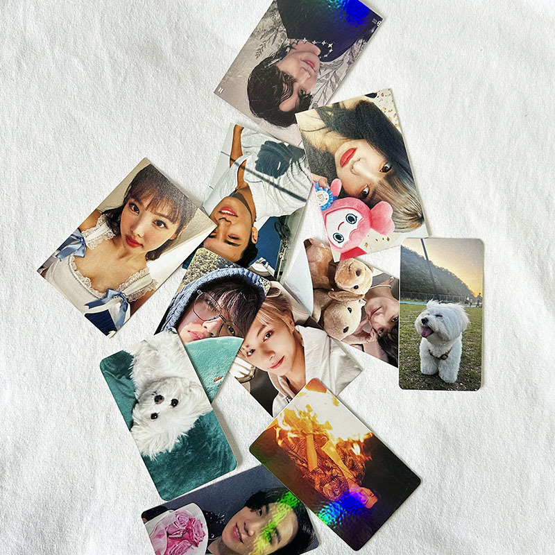 Custom  printed laser Creative Personalized idol design Concert Event kpop photocard for Support card