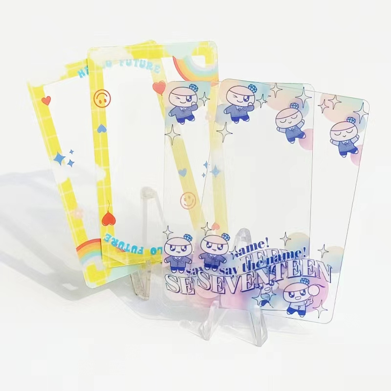 Wholesale sale Customization Printed PVC Name Clear 6-color Plastic Transparent business card