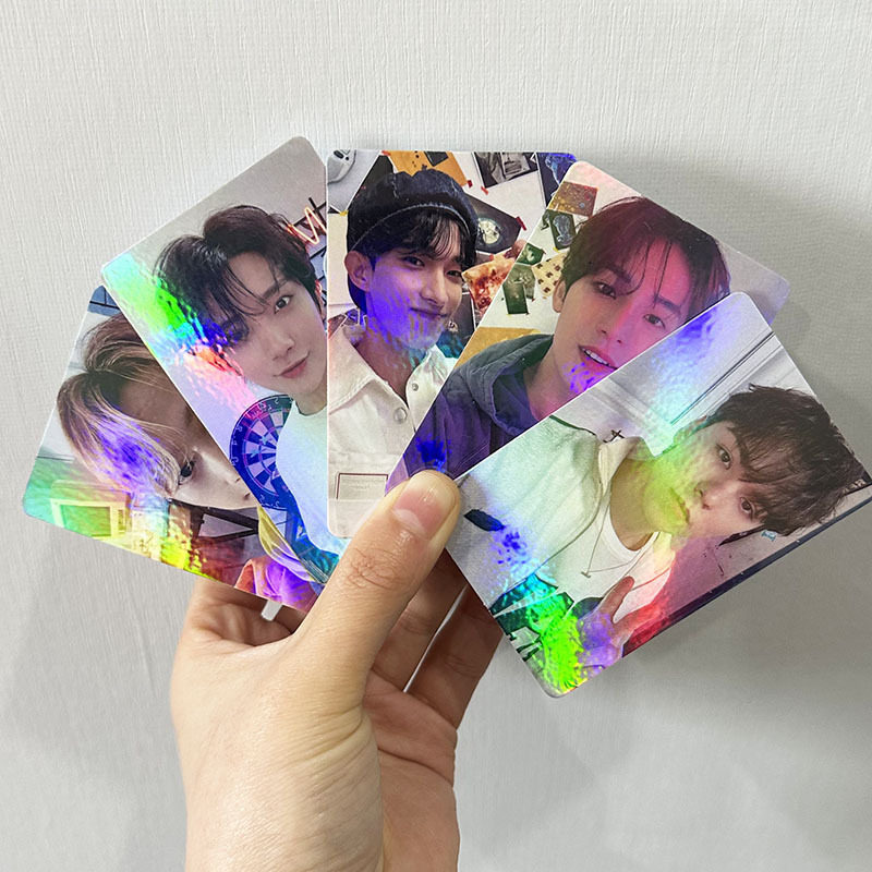 Custom  printed laser Creative Personalized idol design Concert Event kpop photocard for Support card