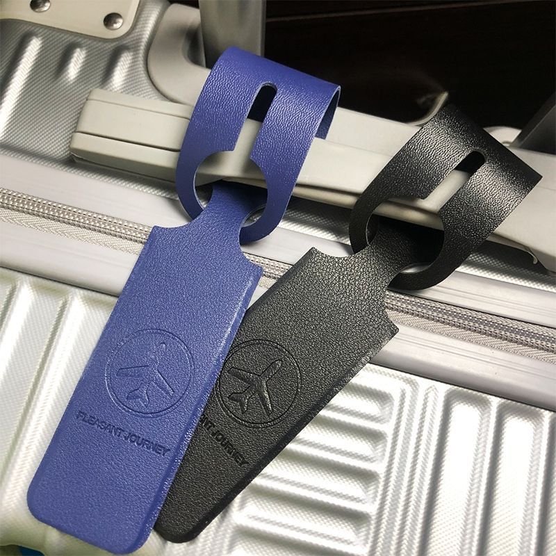 High Quality Custom Logo Travel Leather Luggage Tag