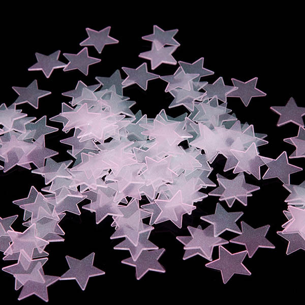 100pcs/ Pack Wall Stickers Stars Luminous Fluorescent Noctilucent Glow In Dark For Kids Rooms Hot Sale