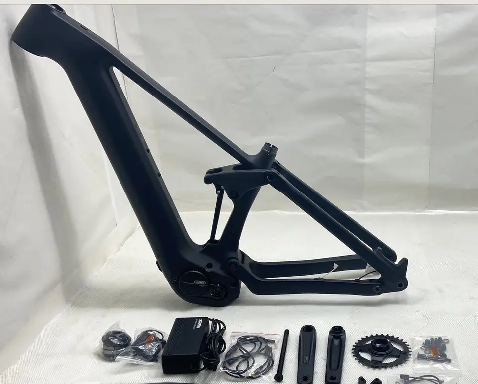 Carbon T800 29er Full Suspension Ebike Frame Bafang M820 Bafang Carbon Frame