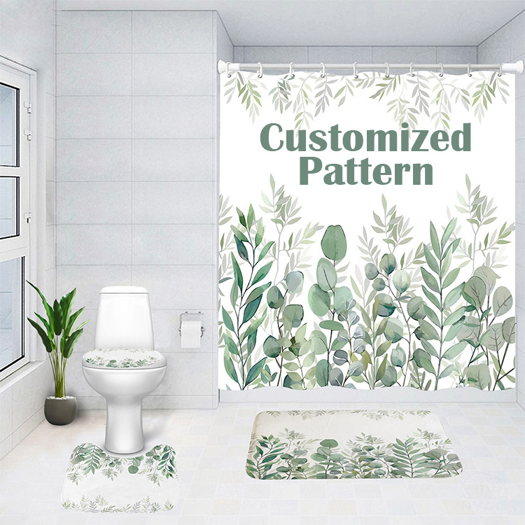 Cortinas De Banos Set Bathroom Curtain Waterproof In The Bathroom Geometric Shower Curtain Set 3d Pattern Washable