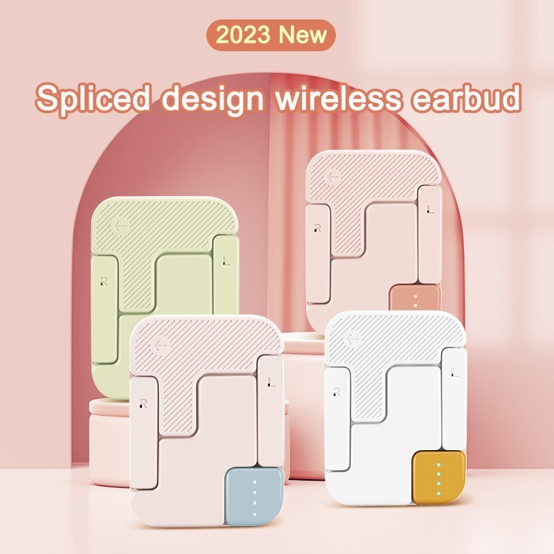 Newest TWS Earbuds with Splicing Design Fashionable Colorful Wireless Earphones HD Calling Dual-Ear Headset G06pro Bluetooth 5.3