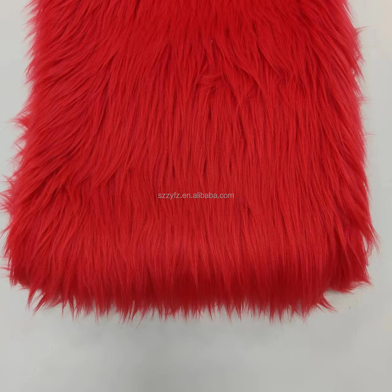 High Quality Soft Acrylic/Polyester Artificial Fox Fur Fabric Customized Long Pile Faux Fur for Toys