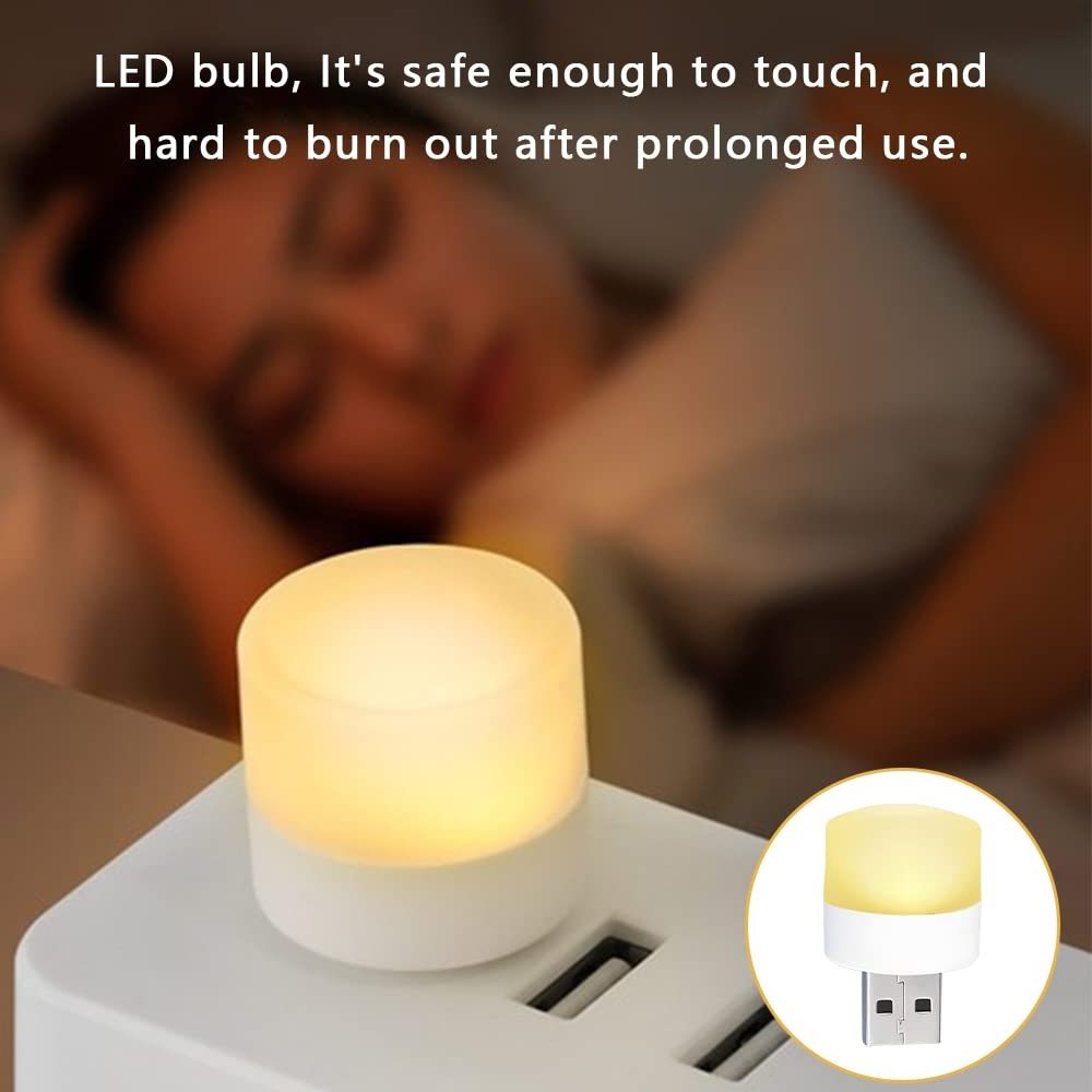 Mini Portable USB Night Light 5V 2W Eye Protection Reading Lamp Book Light for Baby Sleep Bedroom Living room LED Night Light