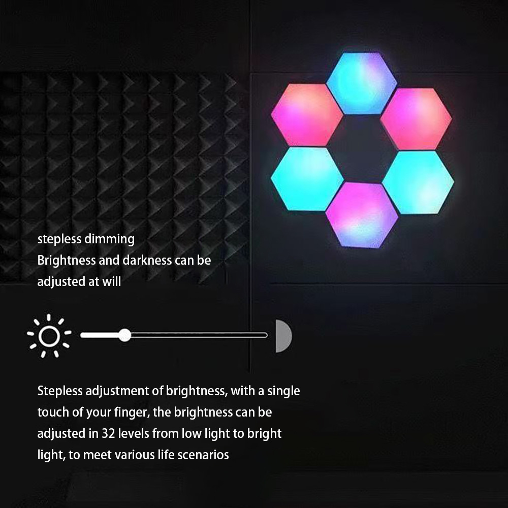 wall light hexagon aluminum wall lamp fancy light hexagon lights led wall panels wifi