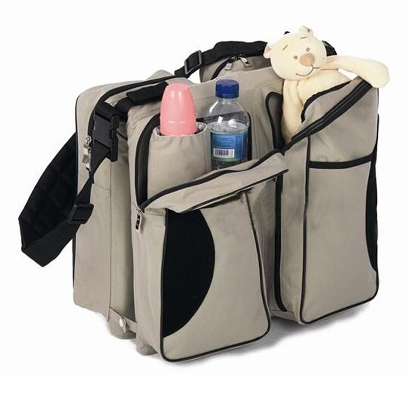 Multi-Function Baby Diaper Changing Bag  Travelling Mummy Bag Baby Changing Station Portable Bed Folding Baby Outside Bag