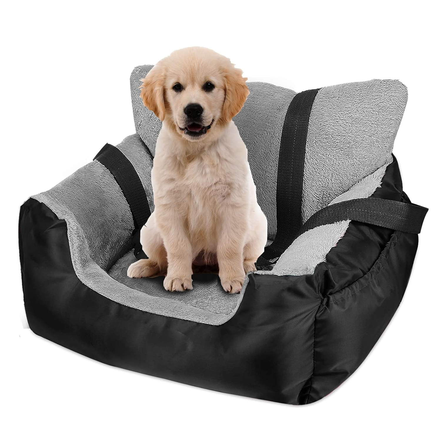 Booster Dog Car Seat With Washable Removable Cover Elevated Dog Car Seat Anti-Slip Sturdy cat carrier bag Pet Dog Car Seat