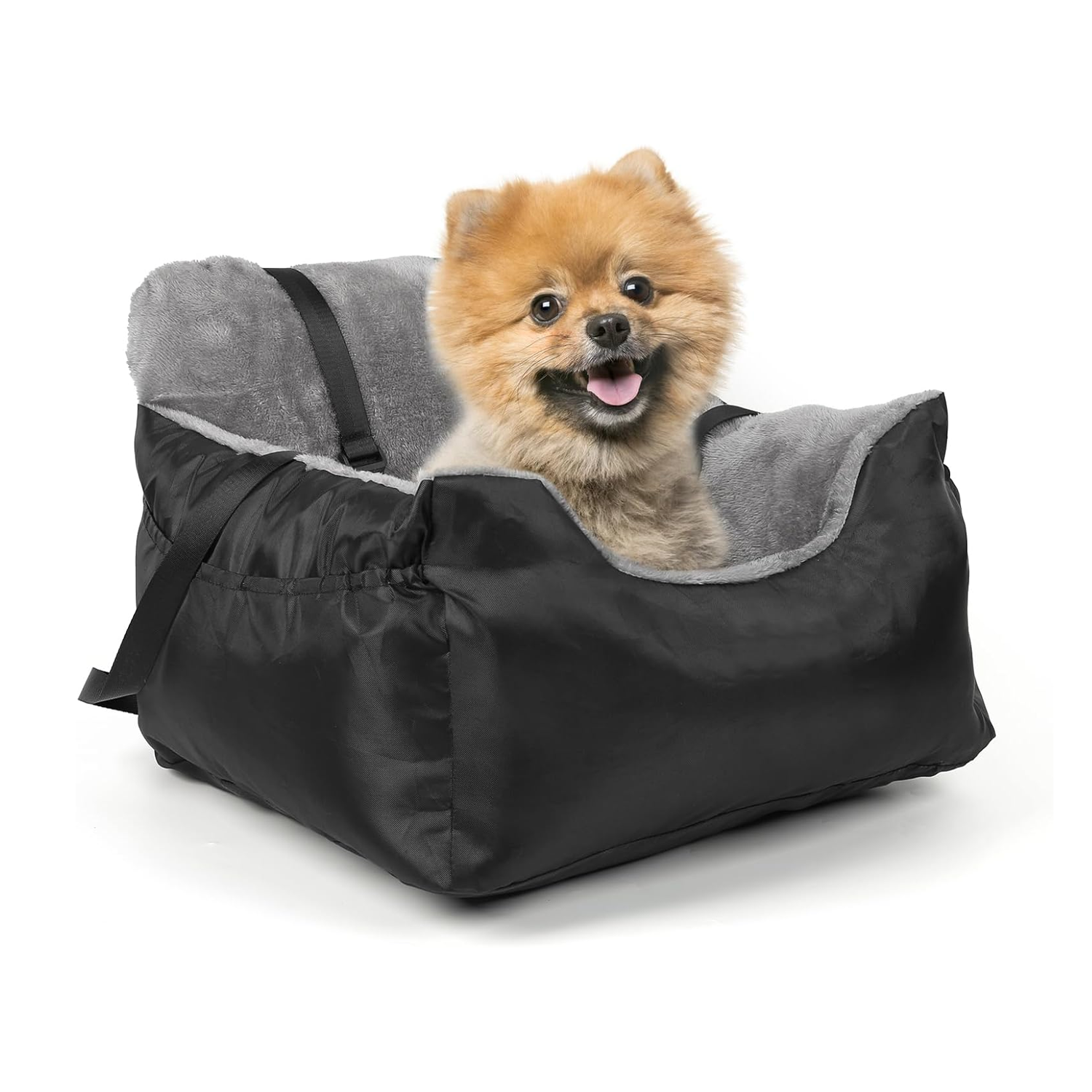 Small Dog Car Seat Waterproof Dog carrier bag Booster Seat For Car With Storage Pockets Clip-On Safety Leash Travel Carrier Bed