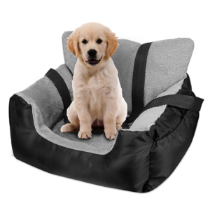 Small Dog Car Seat Waterproof Dog carrier bag Booster Seat For Car With Storage Pockets Clip-On Safety Leash Travel Carrier Bed