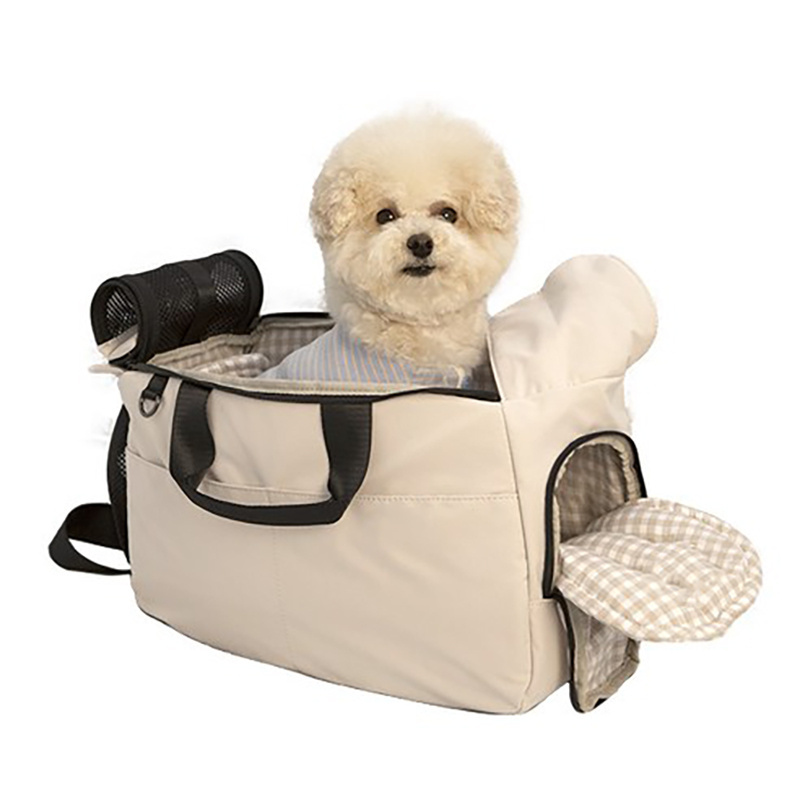 High quality pet carrier bag outdoor travel dog carry handbag cat tote bag pet shoulder bag with cushion portable dog bed