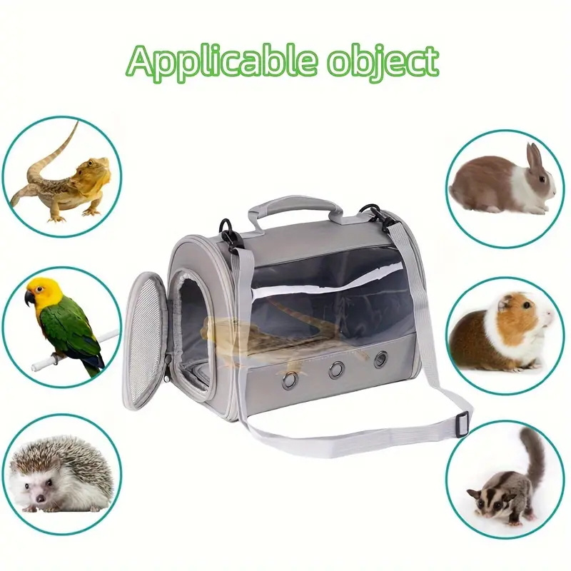 Hamster Pet TPU Transparent Backpack Small Animal Carrier for Cats Dogs Small Animal Carrying Cage