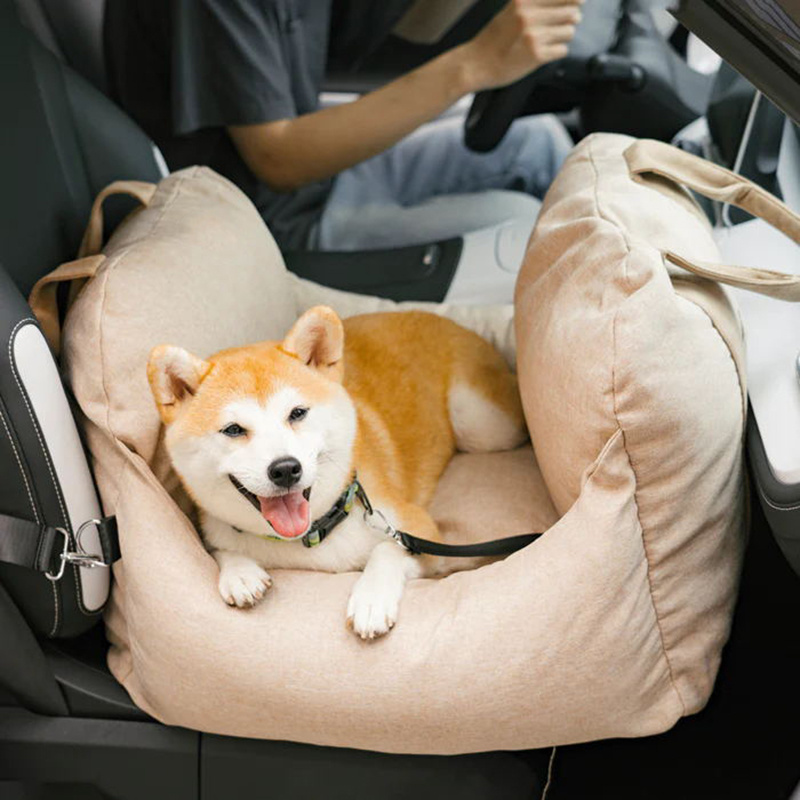 Premium Dog Car Seat Bed Travel Comfort and Safety Dog Car Seat Cushion Multi-Functional Dog Travel Bed