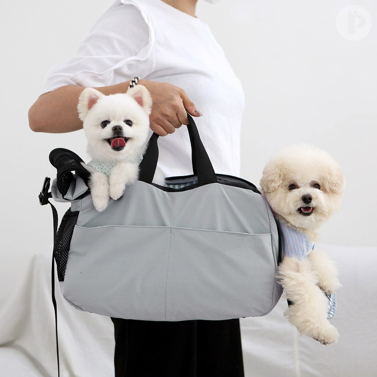 High quality pet carrier bag outdoor travel dog carry handbag cat tote bag pet shoulder bag with cushion portable dog bed