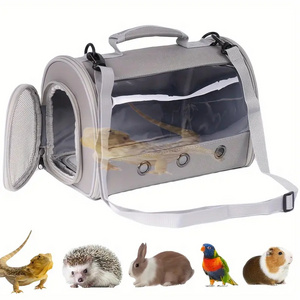 Hamster Pet TPU Transparent Backpack Small Animal Carrier for Cats Dogs Small Animal Carrying Cage