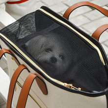 Stylish Pet Carrier Dog Purse  Portable Pet Carrier Tote Cat Carrier with Pockets  for Cat and Small Dog