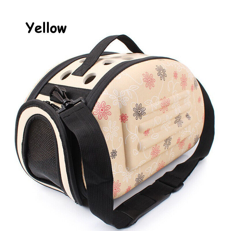 Small Pet Carrier Portable Travel Tote Shoulder Bag for Dogs and Cats Sustainable Nylon and Polyester Cage Kennel