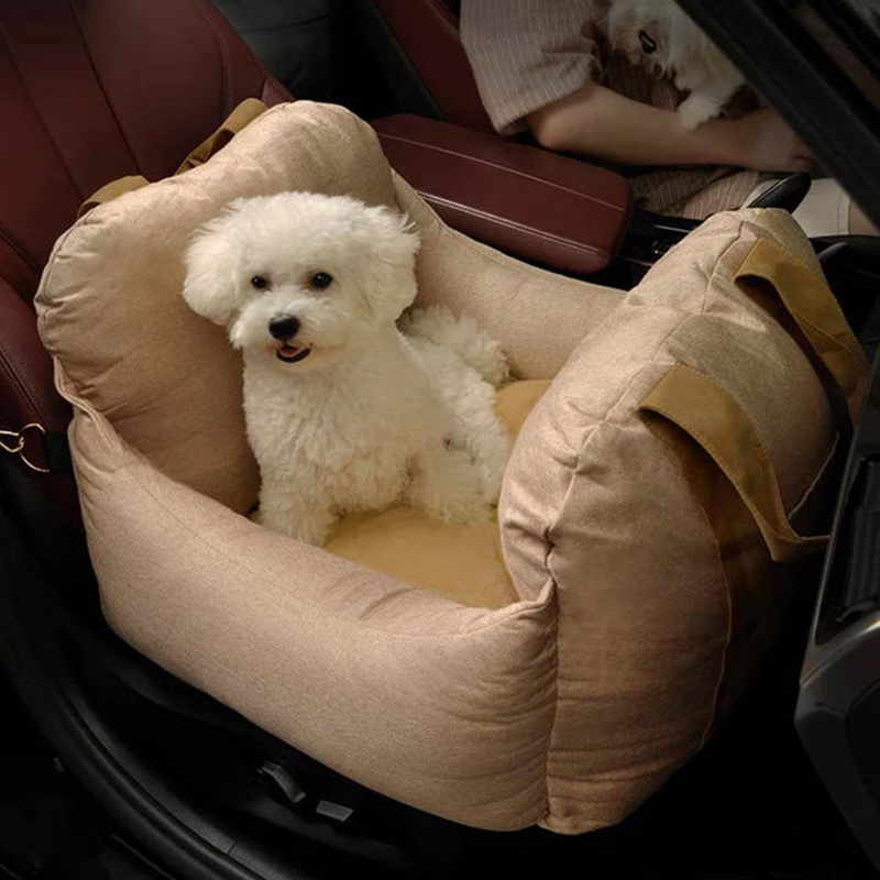 Premium Dog Car Seat Bed Travel Comfort and Safety Dog Car Seat Cushion Multi-Functional Dog Travel Bed