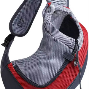 Pet Sling Carrier, Hands-free Small Pet Pouch Bag, Front Pocket Cat Dog Carrier Bag with Breathable Net