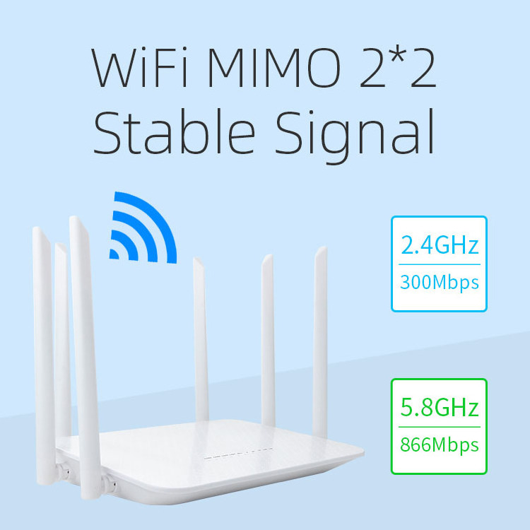 high speed 1200Mbps 2.4GHz 5.8GHz dual band indoor wireless cpe 5g daul band lte 4g router home with sim card slot