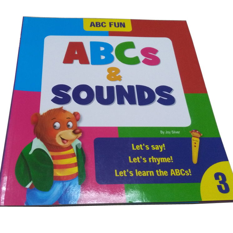 English ABC sound learning books with Talking pen for 2-6 years kids