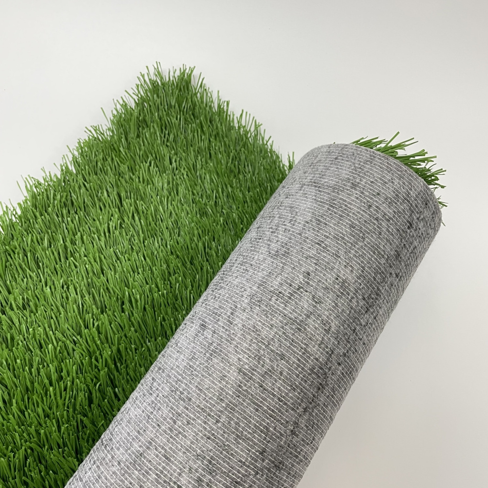 Tianlu 15 Stitches Soccer Artificial Grass New Composite Football Turf with Gray PET Backing from China