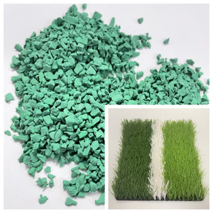 Recycled Rubber Granule Green Epdm Rubber Granules Artificial Grass Infill For Football Soccer Fields Waste Tyre Rubber Granules