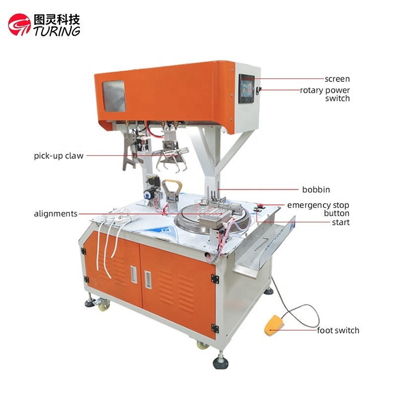 TR-218 Fully Automatic Coiling Cable Winding and Wire Tying Machine Data Cable Tie Machine Manufacturer