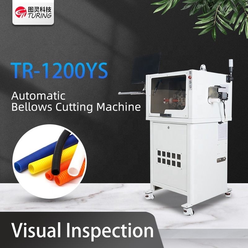 TR-1200YS Automatic Plastic Tube Pipe Cutting Machine Small Tube Cutter  Automated Corrugated Cutter for Pipe Tape Cutting