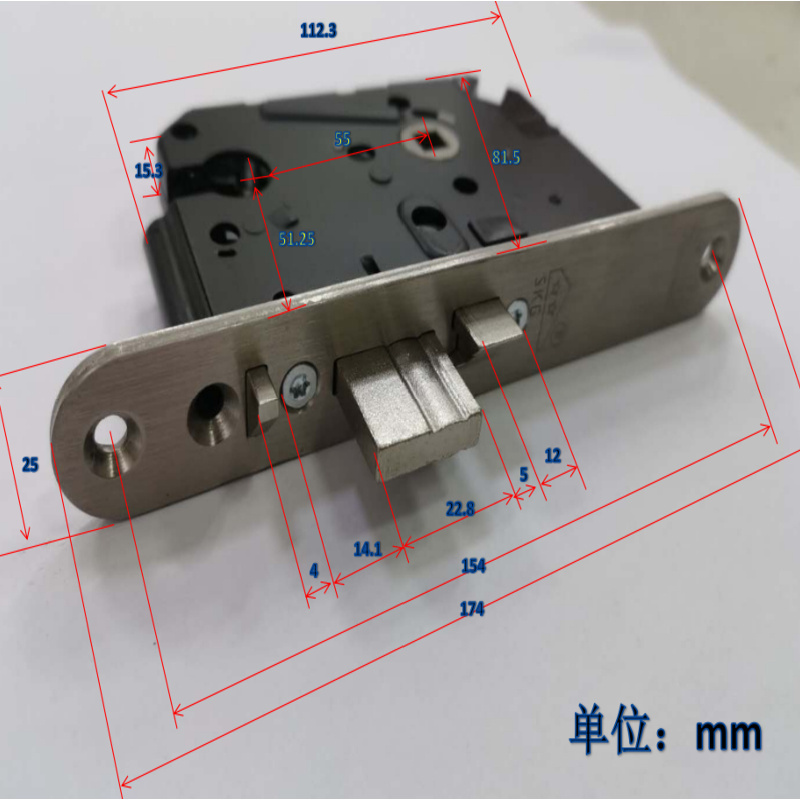 Wholesale Stainless Steel Metal French Door Mortise Lock Security 3585 5 Level Mortise Lock Body Black Door Lock With Lever