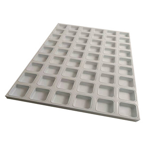 54 Cups Square Cake Mold Baking Trays Aluminum Steel Embossed Muffin Bakeware Pans