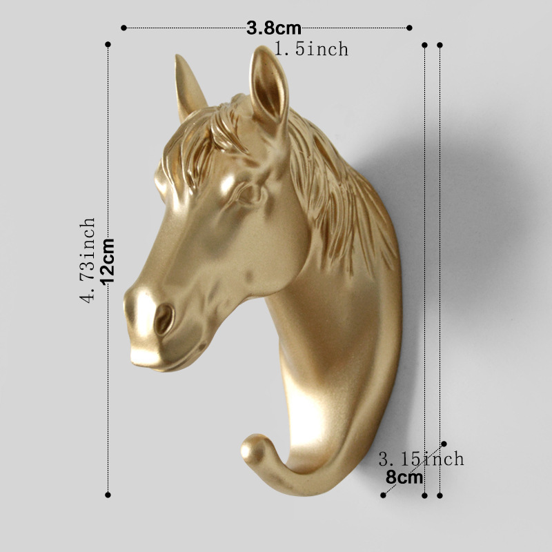 Free Design Animal Head Creative Fashion Rhino Elephant Deer Sheep Head Wall hanger Gold Resin Sculpture Animal Head Wall hang