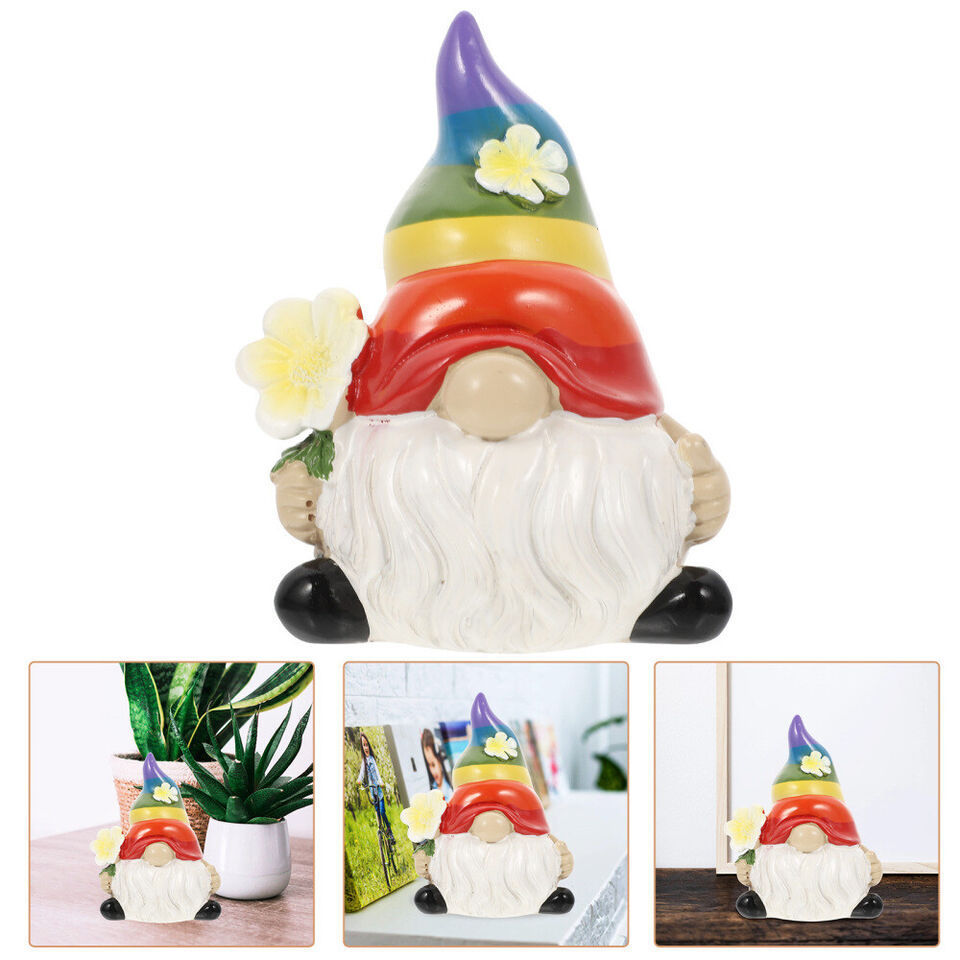 Landscape Crafts Artificial Garden Ornament Gnomes Dwarf Figurines Sculptures Handmade Colorful Resin Dolls Crafts Customization