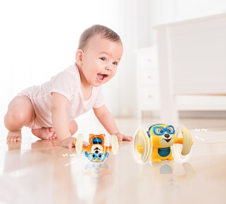 2023 Hot Sale Baby Voice Control Rolling Toys For Children Music Dolls Kid's Toys Sound Control Rolling Toys For Kids