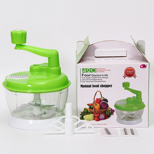 Multifunction Hand Shaking Type Drum Grater Food Processor Vegetable Cutter Meat Chopper Manual Mincer