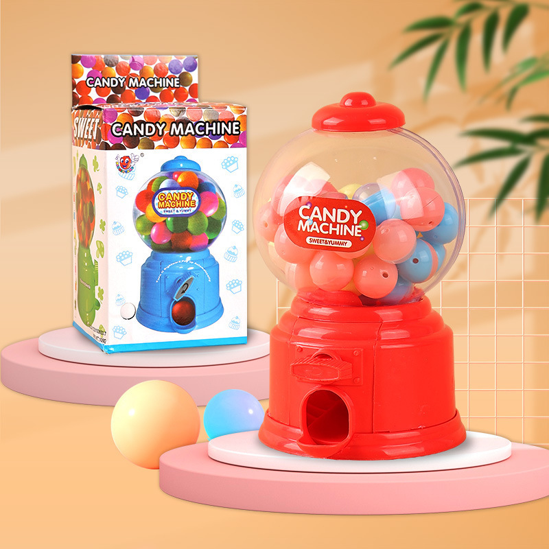 Cute Sweet Mini Candy Machine Children Bank Toys Dispenser Coin Saving Box Piggy Bank Home Decor Kids Plastic Candy Toys