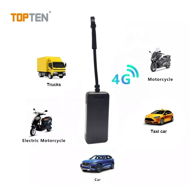 Topten-track Waterproof 4G Gps Tracker Real Time Tracking Device GT50 for Car Truck Motorcycle Electric Bicycle