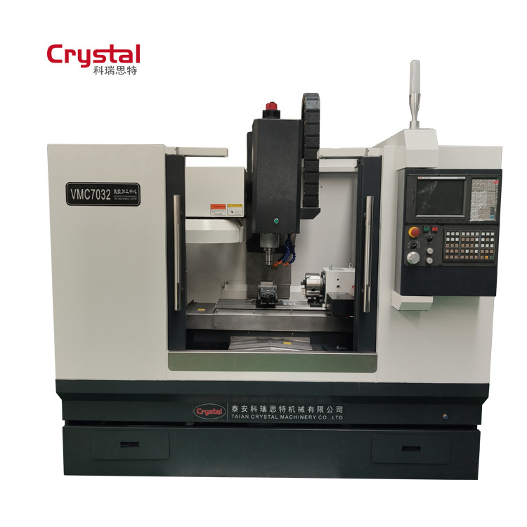 CRYSTAL 3 axis vertical cnc milling machine with automatic tool changer VMC7032