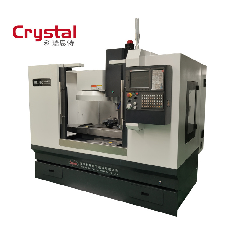 CRYSTAL 3 axis vertical cnc milling machine with automatic tool changer VMC7032