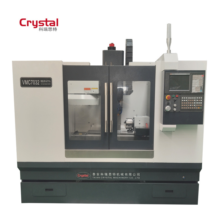 CRYSTAL 3 axis vertical cnc milling machine with automatic tool changer VMC7032