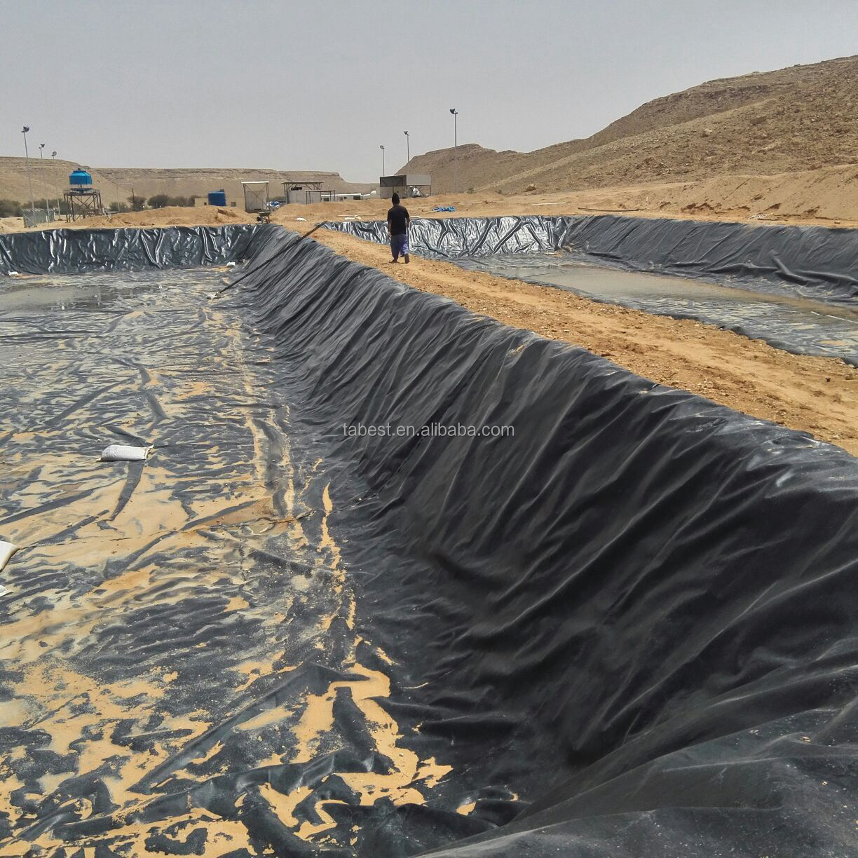 0.2mm 0.3mm 0.6mm 0.7mm HDPE Geomembrane pond Liner for Heap Leaching