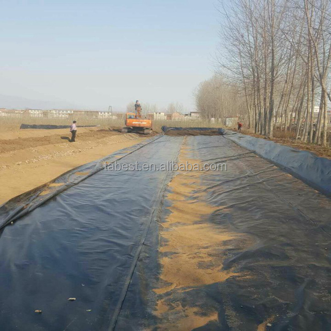 1.5mm liner price hdpe black rolls geomembrane / Smooth liner for containment applications